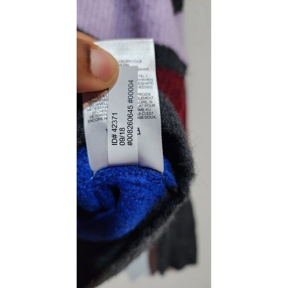 EXPRESS STRIPED COLOR MOCK NECK SWEATER SIZE XS - Picture 7 of 10